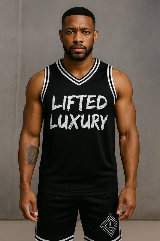 Lifted Luxury “Miami State of Mind” Jersey – Black/White - Lifted Luxury streetwear