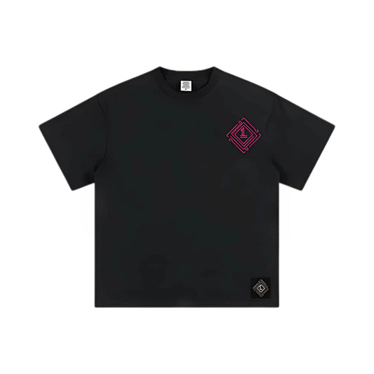 Lifted Luxury “Neon Edge” Tee – Electric Pink - Lifted Luxury streetwear