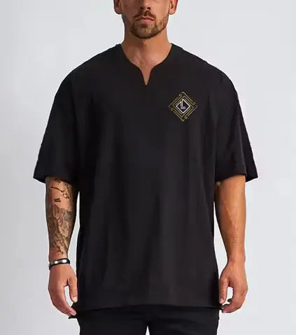 Lifted Luxury Signature Crest Tee – Black - Lifted Luxury streetwear
