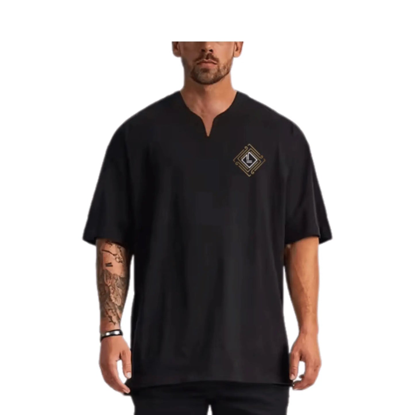 Lifted Luxury Signature Crest Tee – Black - Lifted Luxury streetwear